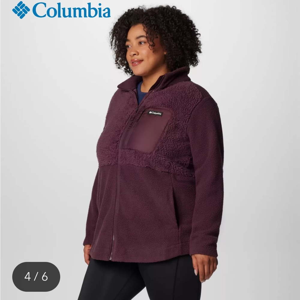 Women's Columbia Lodge Sherpa Full
Zip Fleece Jacket - Plus Size Columbia Lodge™